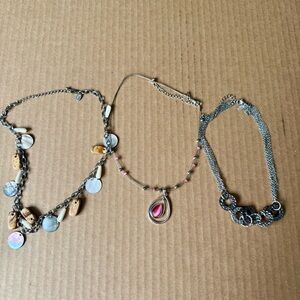 Set of three lia sophia necklaces